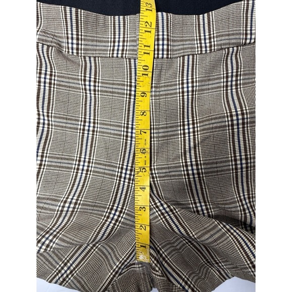 Ava & Viv Mid-Rise Plaid Pants Womens Size 22W Brown Career Plus Size Stretch - Picture 4 of 15